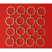 Golden Metal Wire Ring Mesh